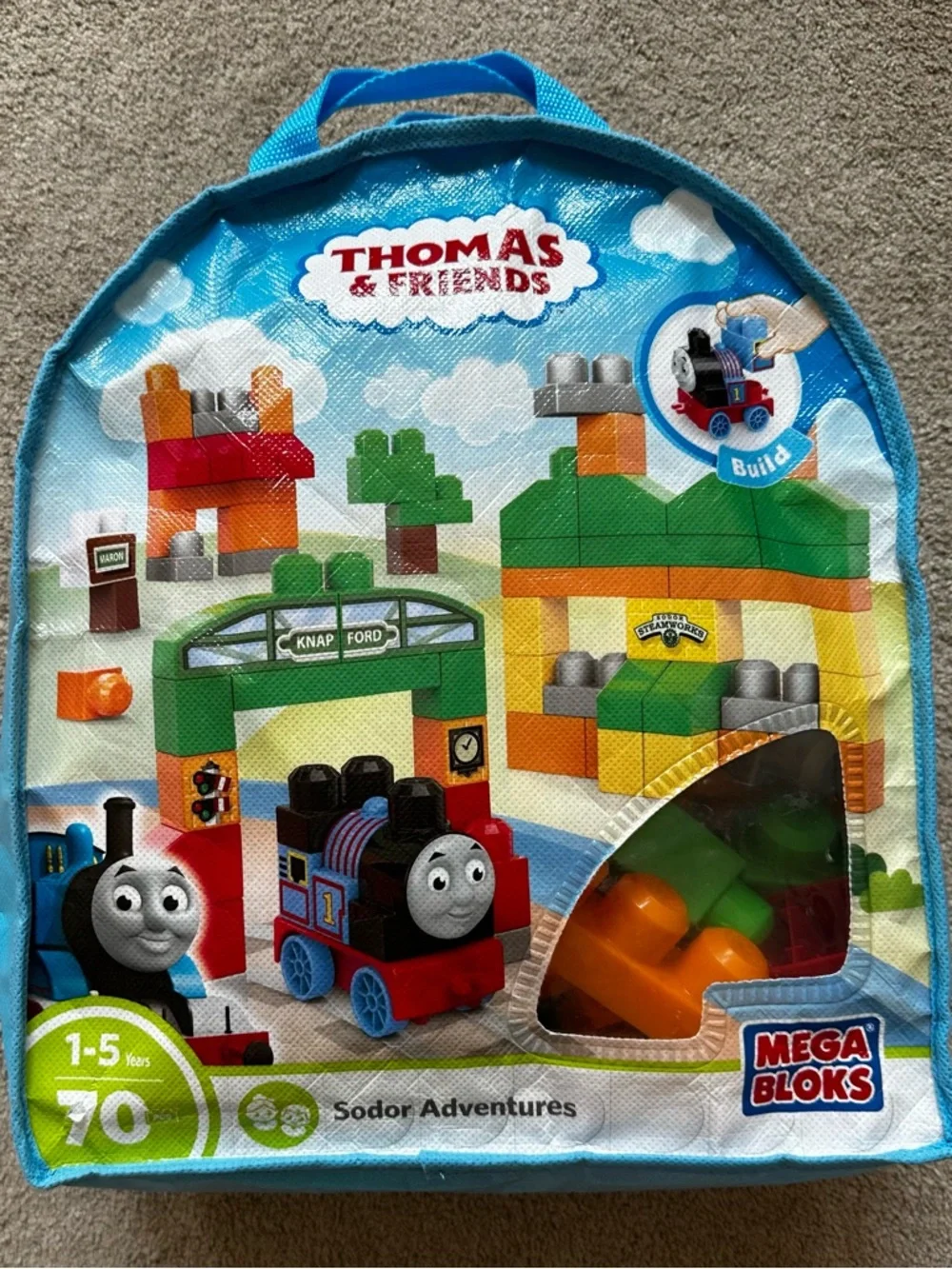 Thomas & Friends Mega Bloks Sodor Adventures Building Set - Blue, Green, Orange